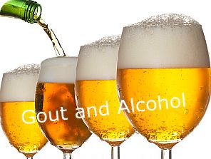 Image result for alcohol and gout