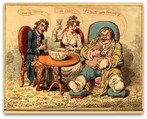 Old England Aristocrats with The Gout