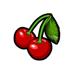 Colorful Drawing of Ripe Cherries
