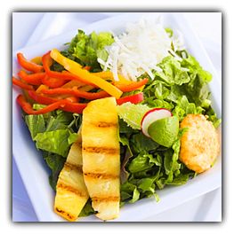 Salad with Peppers and Pineapple